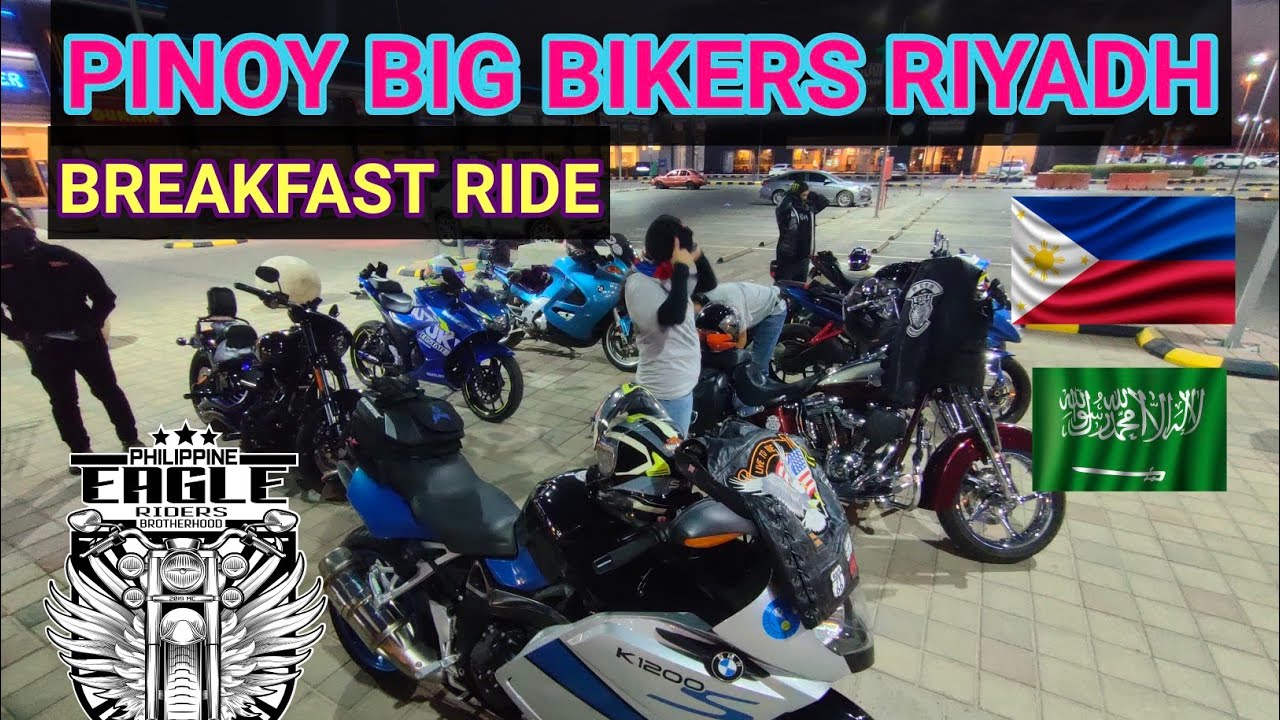 PINOY BIG BIKE RIDERS IN RIYADH SAUDI ARABIA - BREAKFAST RIDE - SUZUKI GIXXER SF 250 -SAUDI MOTOVLOG