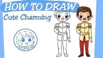 How to Draw! Cute Disney Prince Charming from Cinderella