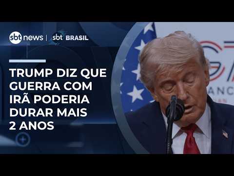 Video Trump diz que guerra com Irã poderia durar mais 2 anos e que pode voltar a atacar país |