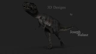 Tyranosaurus Rex Walk Cycle Animation
