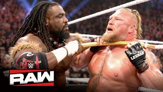 Oba Femi vs Brock Lesnar: EXTREME RULES MATCH! (Full Match WWE RAW Highlights)
