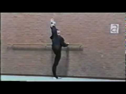 Anna Toma 2000 Deventer stretching at the barre.mpg