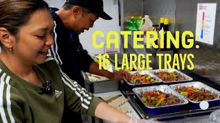 CATERING Business |16 LARGE TRAYS in 3 hours | Can I Do It Alone?