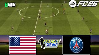 FC 26 - USA vs Paris Saint-Germain W 4/05/2026 - Friendly Match - Gameplay PS | Full Highlight