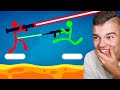 UNIKNIJ LASERU albo ZGIŃ CHALLENGE z Wojanem! (Stick Fight)