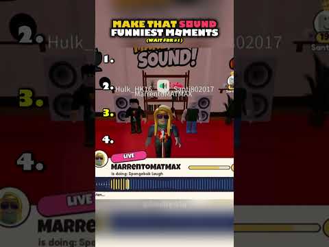 Ranking Make That Sound Funniest Moments 💀 #roblox #shorts