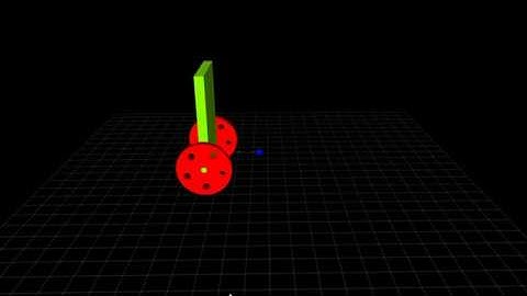 Animation of LQR controller with Self balancing robot.