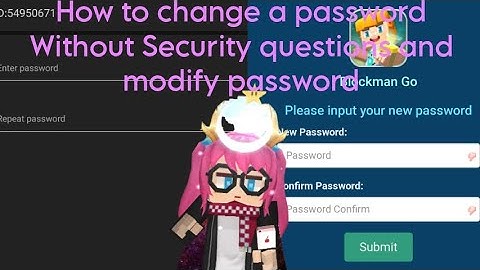 How to solve the problem of changing a password by the common bug in Blockman GO