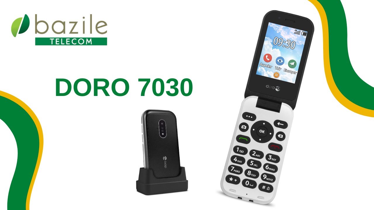 Housse protection mobile seniors Doro 7060/7070/6050 - Bazile Telecom