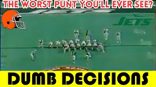 Dumb Decisions: The WORST Punt of the 1990 NFL Season | Browns @ Jets (1990)