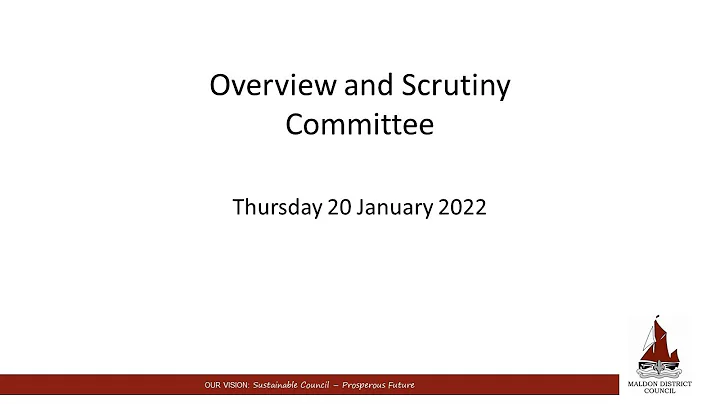 20/01/2022 - Overview and Scrutiny Committee meeting