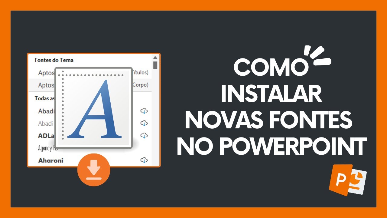 Como instalar novas fontes no PowerPoint - YouTube