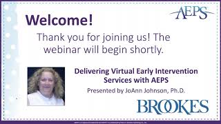 Delivering Virtual Early Intervention Services with AEPS