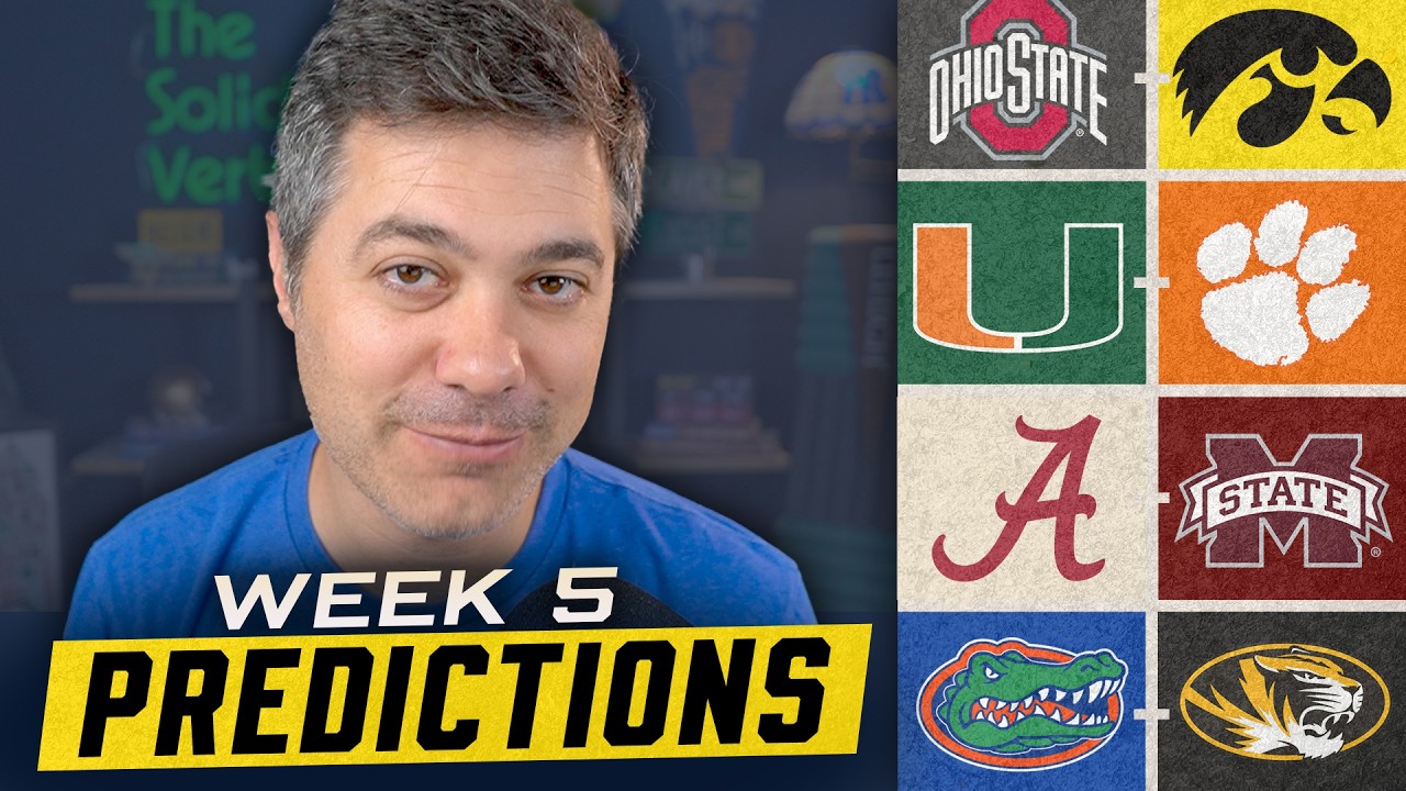 College Football Week 5 Picks: Alabama-Mississippi State, Ohio State-Iowa & Searching for Water