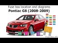 2009 Pontiac G6 Fuse Box