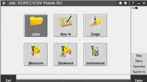 CSV in Trimble Acess