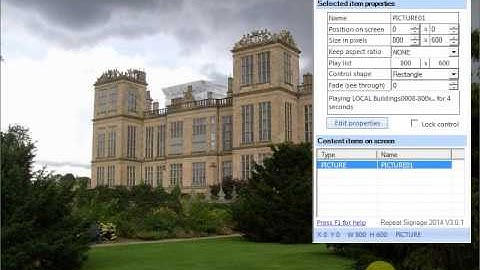 Creating, editing and playing presentations in Repeat Signage 2014