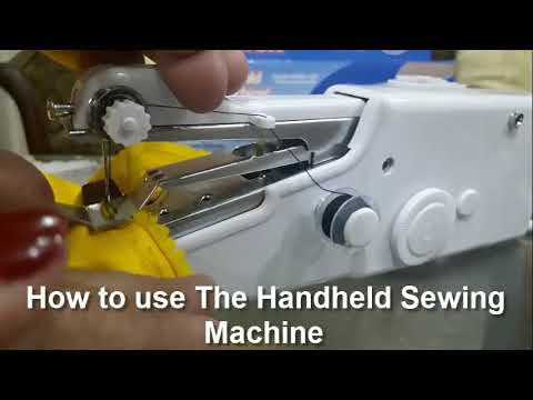 How to use/operate Handheld Sewing Machine - YouTube