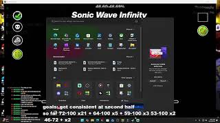 Sonic wave infinity day 10 going for 46-100  (39% + 24-54 + 53-100) stage 5/19 blitzkrieg