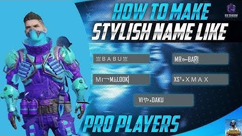 How to change pubg bgmi stylish name pubg or bgmi ka styles name change kijye