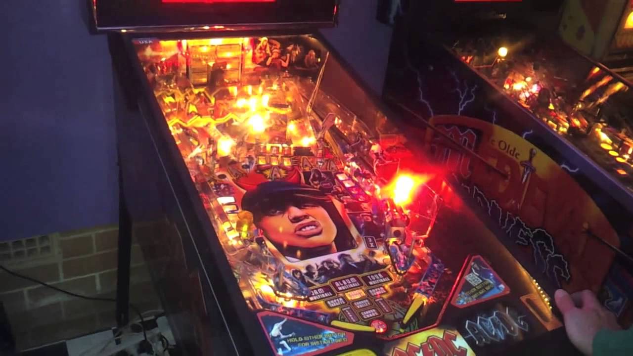 2012 Stern AC/DC PRO Pinball Machine In Action - YouTube