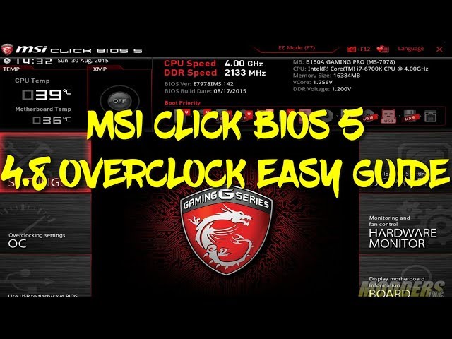 MSI OVERCLOCK 4.8 EASY GUIDE (CLICK BIOS 5 PRO CARBON I7 7700K