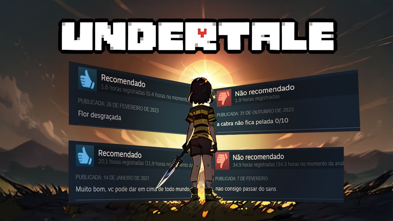 ♫ Fiz um Videoclip Músical com as Melhores Reviews de Undertale