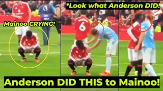Moment Anderson DID THIS to Mainoo who was CRYING after Man United 0-1 Loss to City -Look at THIS