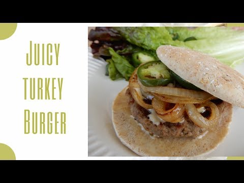 Juicy Turkey Jalapeño Burgers | Low Fat |