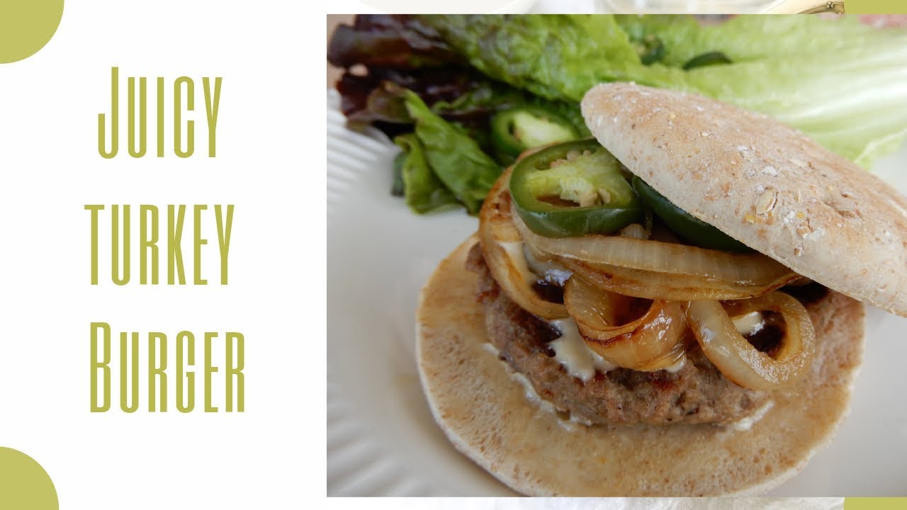 Juicy Turkey Jalapeño Burgers Low Fat YouTube