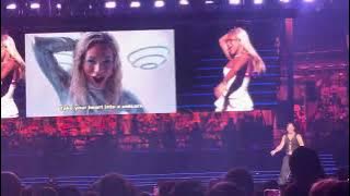 DJ Crazy Times & Ms. Biljana Electronica performing Planet Of The Bass at Jonas Brothers concert