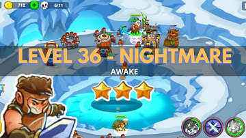 King of Defense 2: Level 36 NIGHTMARE / AWAKE / GAMEPLAY GUIDE