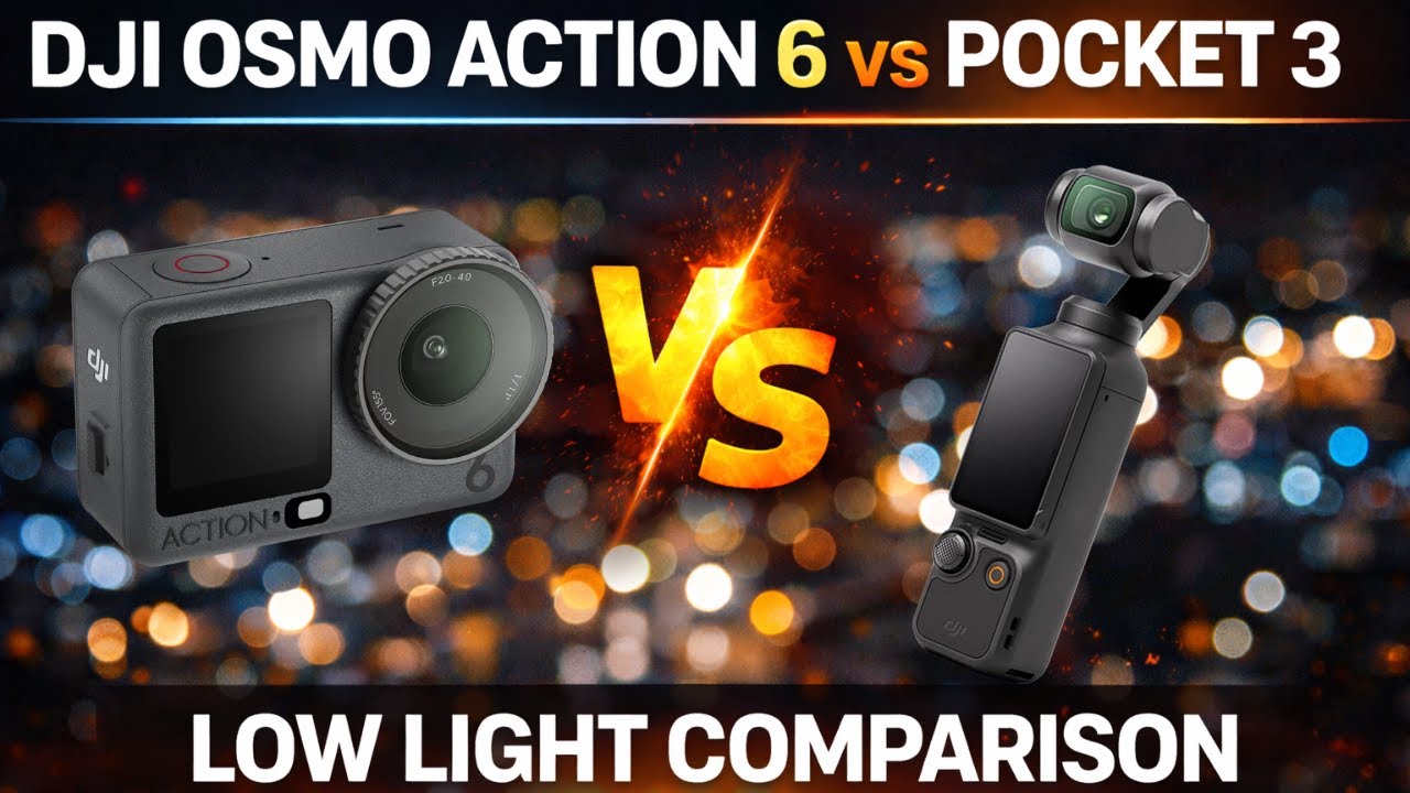 Which Is Better in Low Light? DJI Osmo Action 6 vs DJI Osmo Pocket 3
