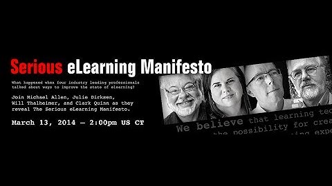 Serious eLearning Manifesto PSA - Clark Quinn