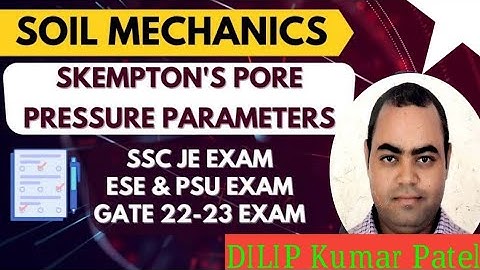 Skempton pore pressures parameters #soilmechanices#shortvideo#viralvideo