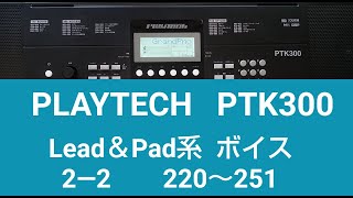 PLAYTECH PTK300 Lead&Pad系ボイス(その2)32種類