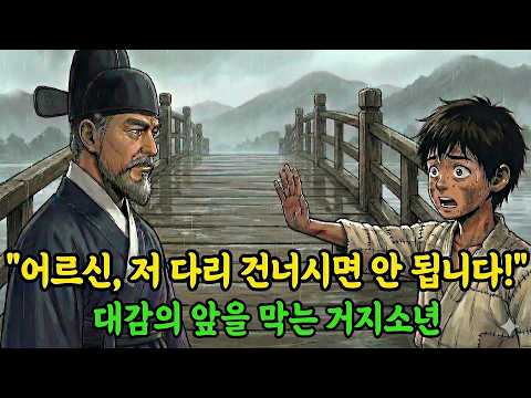 “대감마님, 저 다리 건너시면 큰일 납니다!” 대감의 앞길을 막아서는 거지소년 야담|만담|전설|옛날이야기|사연