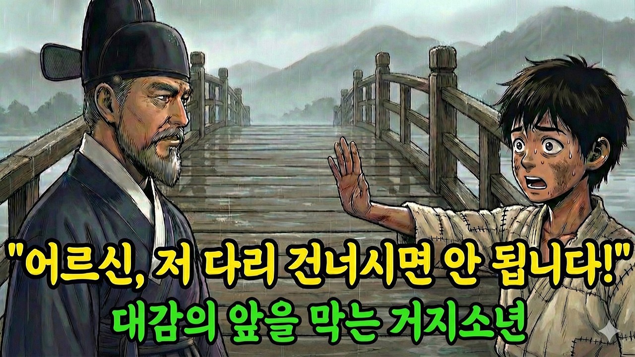 “대감마님, 저 다리 건너시면 큰일 납니다!” 대감의 앞길을 막아서는 거지소년 야담|만담|전설|옛날이야기|사연