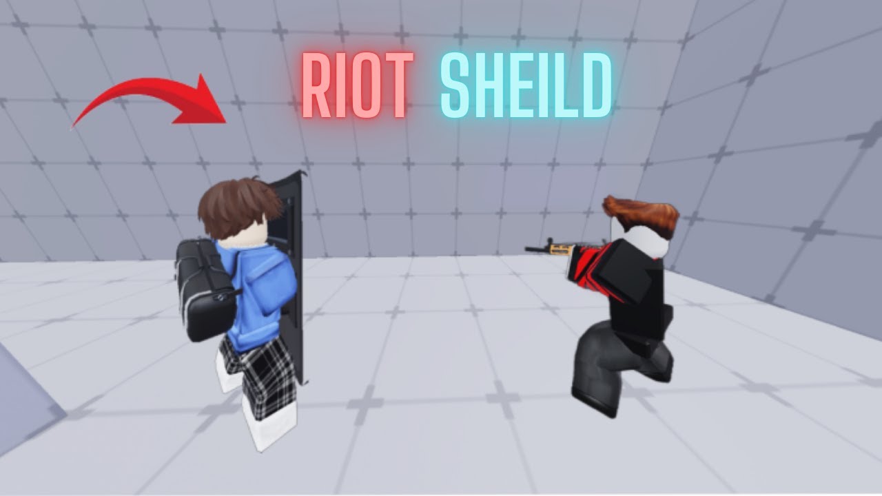 Katana Riot Sheild Rivals Trolling my friend with the Riot Sheild in rivals. - YouTube
