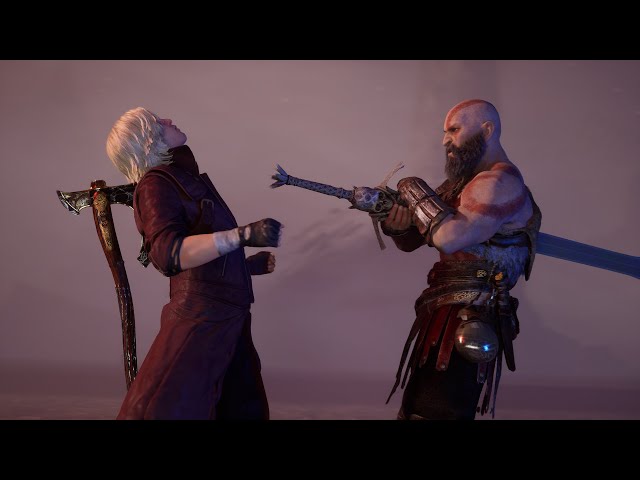 DANTE vs. KRATOS (Devil May Cry vs. God Of War ) class=