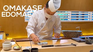 Wonderful 16-Course Edomae Style Sushi Omakase - Sushi Satoshi * Vlog | Food |