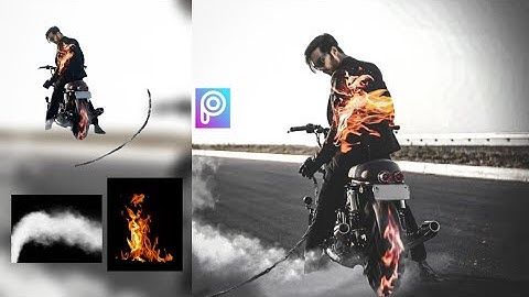 VIJAY MAHER THE GHOST RIDER concept photo editing tutorial in PicsArt |MOBARAK EDITZ