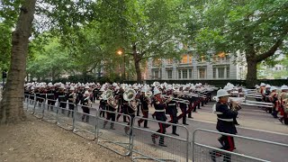 The Massed Bands Of Hm Royal Marines  - March Down Birdcage Walk