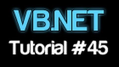 VB.NET Tutorial 45 - SaveFileDialog (Visual Basic 2008/2010)