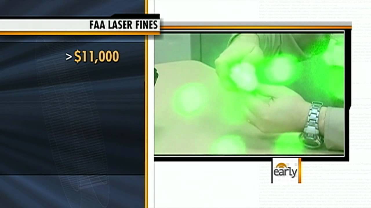 FAA to impose laser-related fines up to $11,000