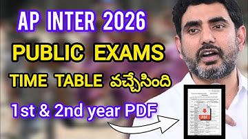 Ap Inter Public Exam Dates|Ap Inter 2026 Practical Exam Dates|
