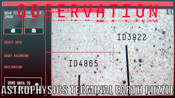 Observation - Broadcast - Find Earth Co - Ordinates In Astrophysics [RU - 04] Puzzle