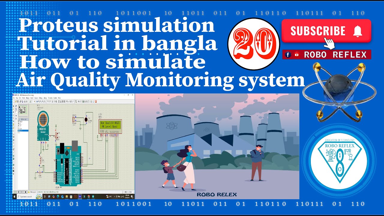 Air Quality Monitoring sysem Using Arduino#arduino #proteus# ...