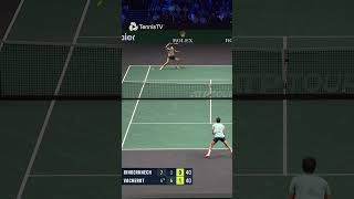 Vacherot Floors Rinderknech After 28 Shot Rally 🥵