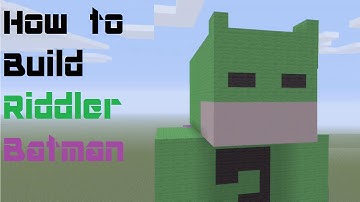 Minecraft | How to Build Riddler Batman